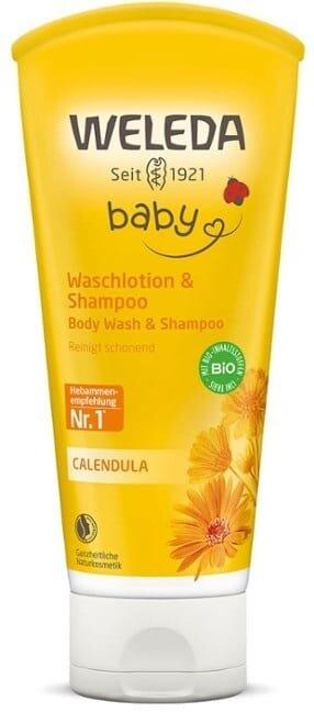 Шампунь-гель дитячий Weleda Baby Calendula Календула для волосся та тіла, 200 мл