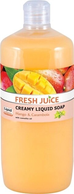 Крем-мило рідке Fresh Juice Mango & Carambola, 1000 мл