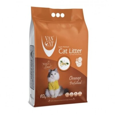 Наповнювач для котячого туалету VanCat Orange бентонітовий комкуючий, 10 кг (12 л)