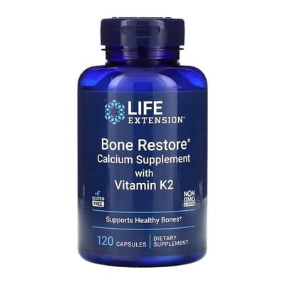 Відновлення кісток + вітамін K2 Life Extension Bone Restore with Vitamin K2, 120 капсул
