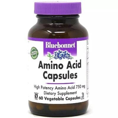 Амінокислоти 750 мг Bluebonnet Nutrition Amino Acid капсули №60