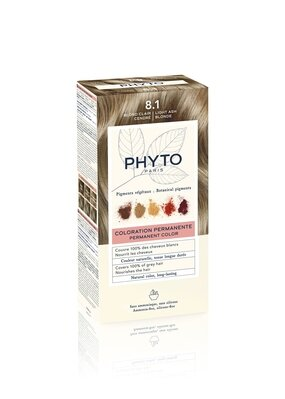 Крем-фарба Phyto Phytocolor, тон 8.1 світло-русявий попелястий, 60 мл + 40 мл