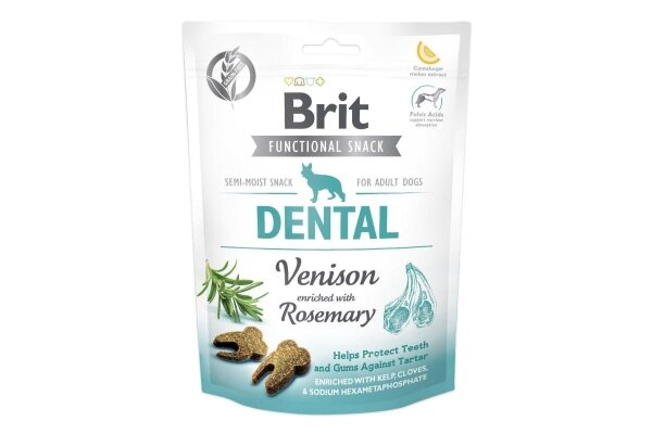 Ласощі для собак Brit Dental оленина з розмарином, 150 г