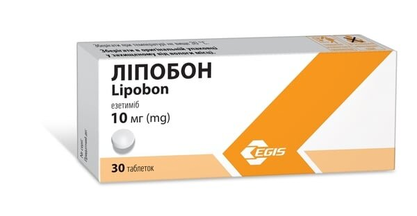 Ліпобон таблетки по 10 мг №30 (10х3)