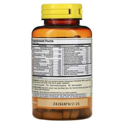 Мультивітаміни 50+ без заліза Mason Natural Vitrum 50+ Adult-Multi Iron Free, 100 таблеток
