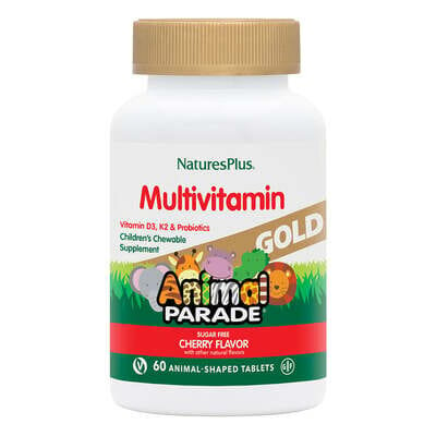 Вітамінний комплекс для дітей Nature's Plus Animal Parade Gold, вишня, 60 таблеток