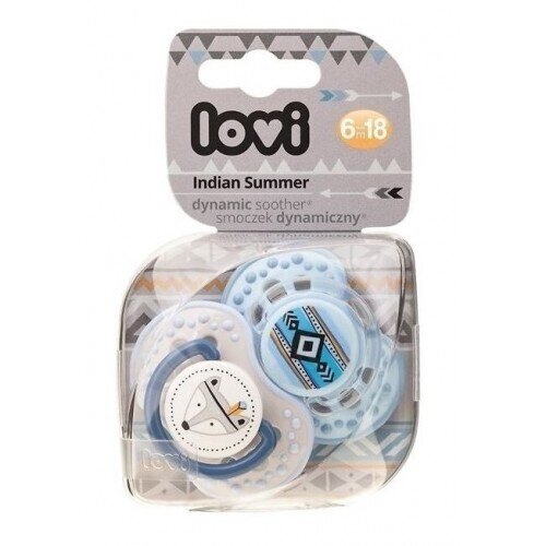 Пустушка силіконова Lovi Indian summer динамічна, 22/857boy, 6-18 місяців, 2 шт