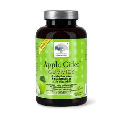 Засіб для покращення обміну речовин New Nordic Apple Cider Gummies желейні пастилки №60