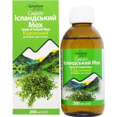 Ісландський мох сироп класичний Solution Pharm по 200 мл у флак.