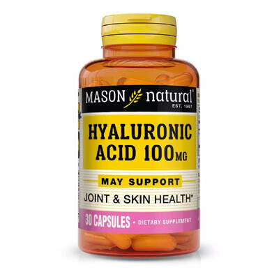Гіалуронова кислота Mason Natural Hyaluronic Acid 100 мг капсули №30