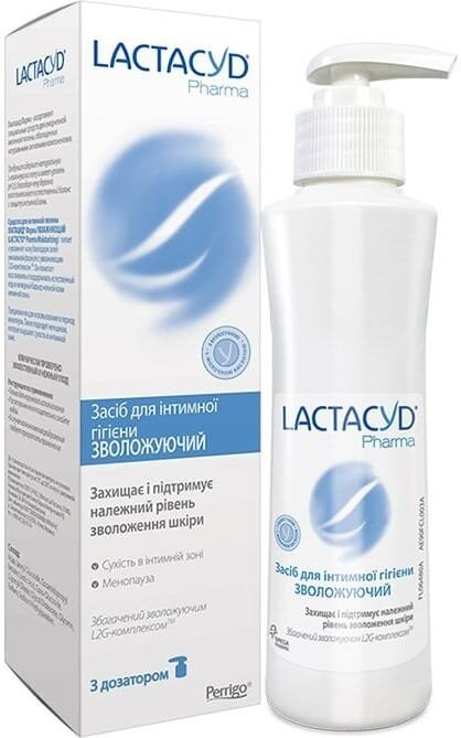 Засіб для інтимної гігієни Lactacyd Pharma Зволожуючий, з дозатором, 250 мл