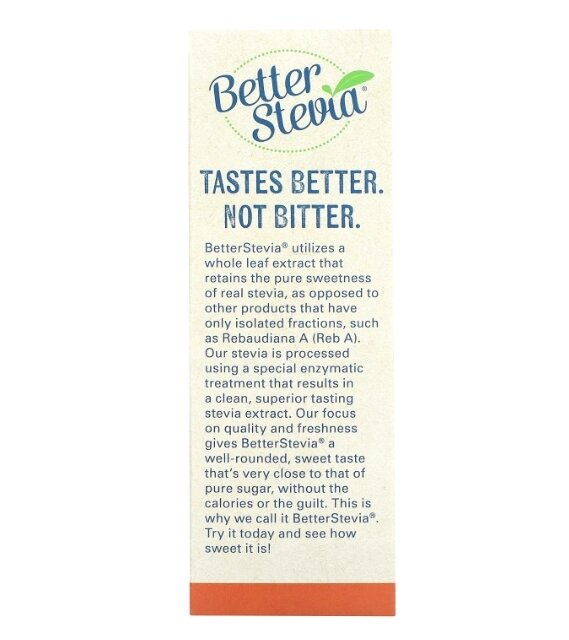 Стевія NOW Better Stevia порошок, 100 пакетиків