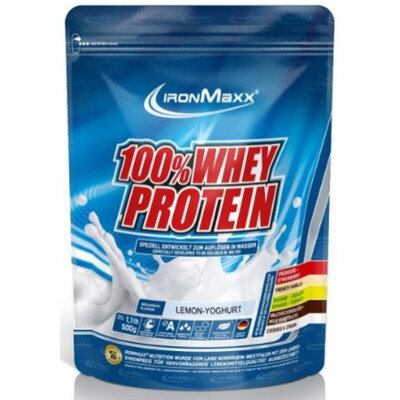 Протеїн IronMaxx 100% Whey Protein Лимонний йогурт, 500 г (пакет)