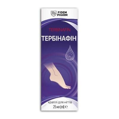 Тербінафін Fidem Pharm краплі для нігтів по 25 мл у флак.