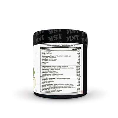 Креатин MST Nutrition Creatine Kick 7 in 1 зелене яблуко, 300 г