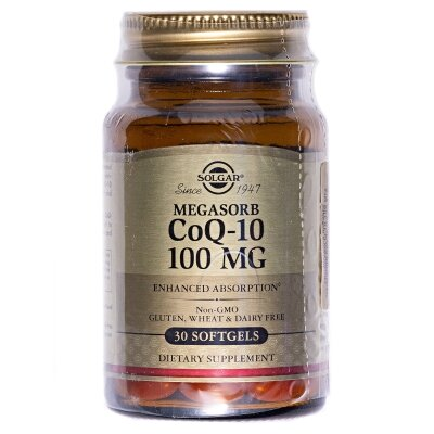 Коензим Q10 Solgar Megasorb CoQ-10 100 мг м'які капсули №30