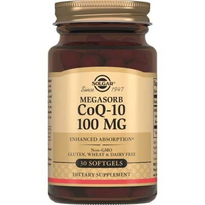 Коензим Q10 Solgar Megasorb CoQ-10 100 мг м'які капсули №30