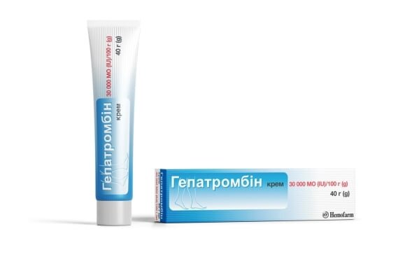 Гепатромбін крем 30000 МО/100 г по 40 г у тубах