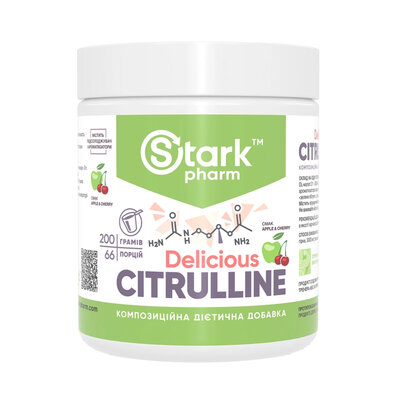 Цитрулін Stark Pharm Citrulline Malate смак вишня яблуко, 200 г
