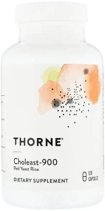 Червоний ферментований рис Thorne Research Choleast-900, 120 капсул