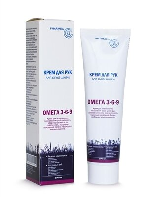 Крем для рук Pharmea Омега 3-6-9 для сухої шкіри, 100 мл