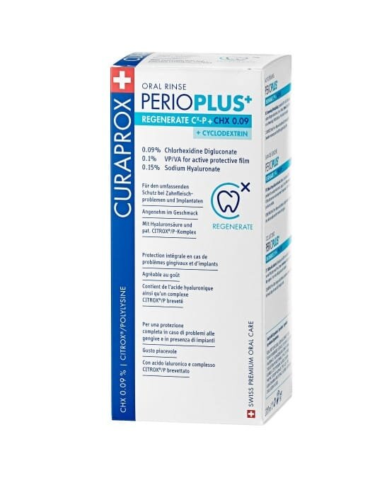 Ополіскувач для порожнини рота Curaprox Perio Plus Pegenerate 0,09% хлоргексидину, 200 мл