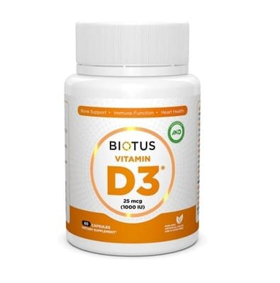 Вітамін D3 Biotus Vitamin D3 капсули по 1000 МО №120