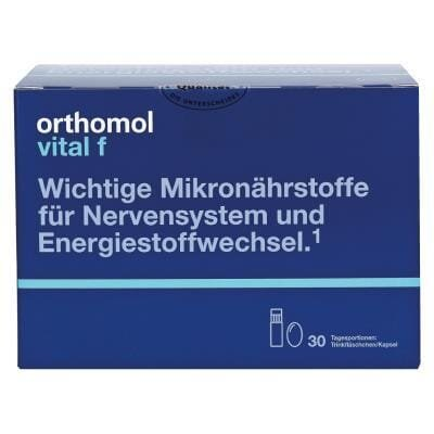 Вітамінно-мінеральний комплекс Ортомол Vital F для жінок питна суспензія + капсули, курс 30 днів