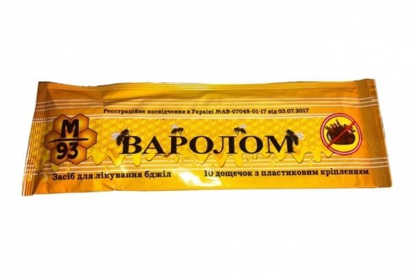 Варолом смужки із зачепом для лікування вароатозу бджіл, 10 штук