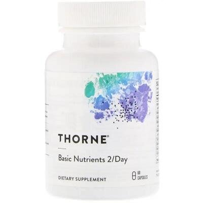 Вітамінно-мінеральний комплекс Thorne Research Basic Nutrients 2/Day капсули №60
