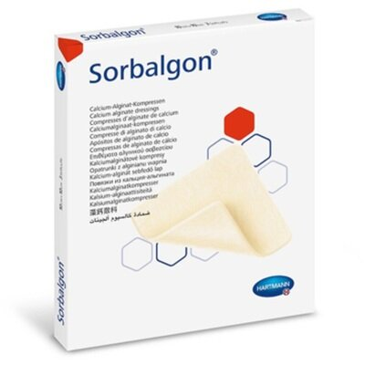 Пов'язка Sorbalgon з волокон кальцію-альгінату, 10 x 20 см