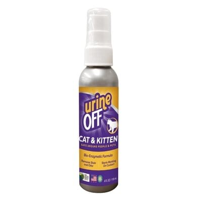 Спрей TropiClean Urine Off для видалення органічних плям та запахів, для кошенят та котів, 118 мл