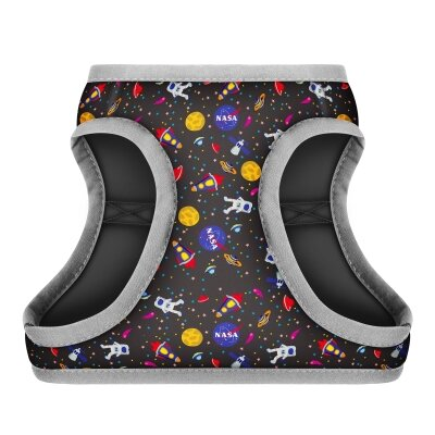 Шлея для собак Collar WAUDOG Clothes NASA м'яка з QR паспортом розмір S2, обхват грудей 46-50 см, обхват шиї 43-45 см