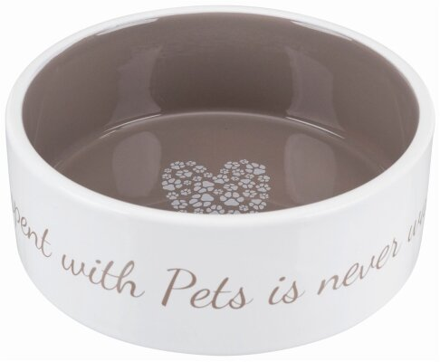 Миска для собак Trixie 25054 Pets Home керамічна, кремова/бежева 0,8 л/16 cм