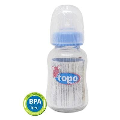 Пляшечка для годування TOPO BUONO GT160 із силіконовою соскою ST1 без ручок, 120 мл