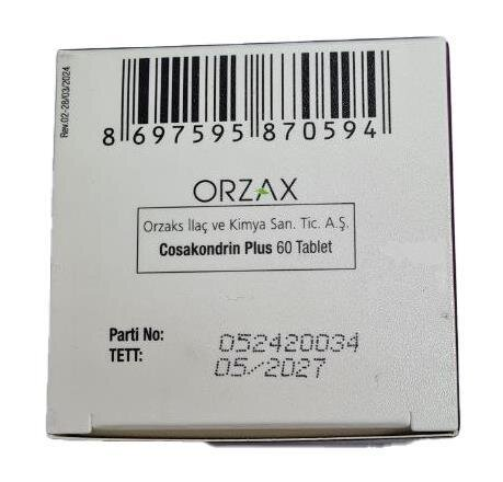 Комплекс для суглобів Orzax Сosakondrin PLUS, 60 таблеток
