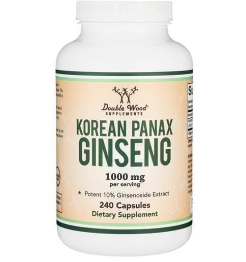 Корейський женьшень Панакс Double Wood Korean Panax Ginseng 1000 мг, 240 капсул