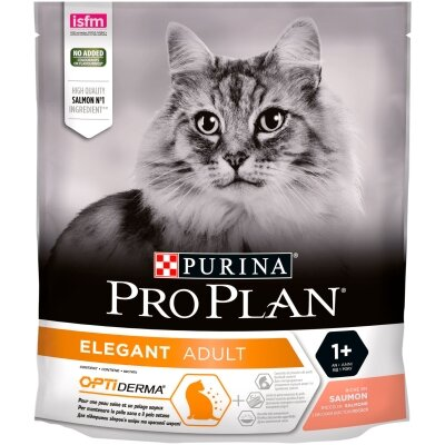 Корм сухий для котів Purina Pro Plan Elegant з лососем, 400 г