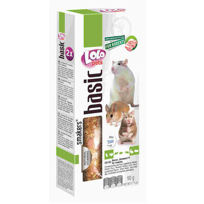 Ласощі для гризунів Lolo Pets Smakers з беконом, 90 г