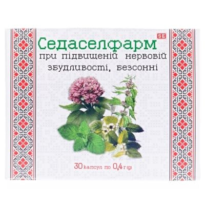 Седаселфарм капсули по 0,4 г №30