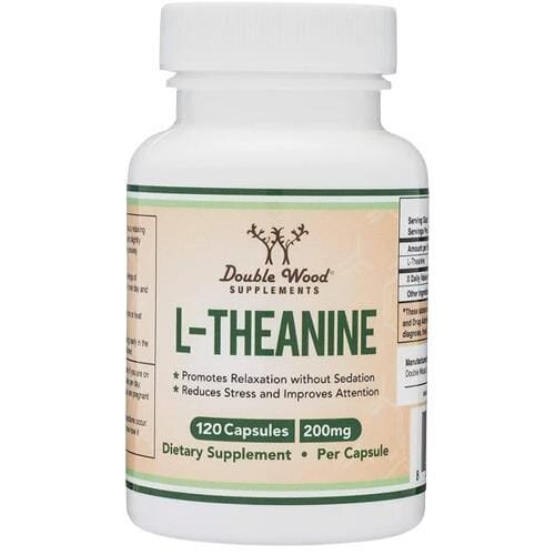 L-теанін Double Wood L-Theanine 200 мг, 120 капсул