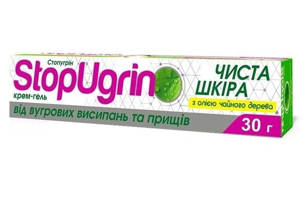 Стопугрін крем-гель з олією чайного дерева по 30 г у тубах