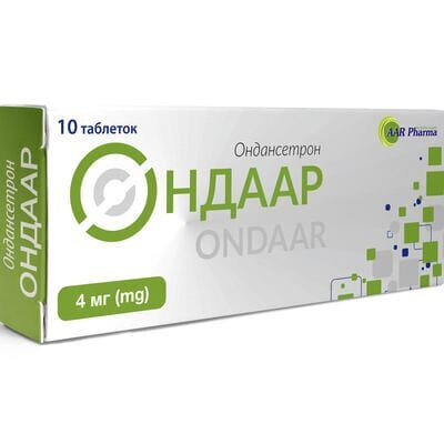 Ондаар таблетки, дисперг. в рот. порож. по 4 мг №10