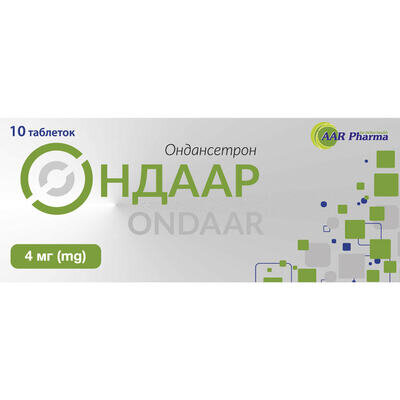 Ондаар таблетки, дисперг. в рот. порож. по 4 мг №10