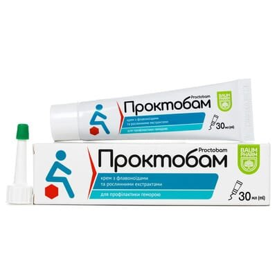 Проктобам Baum Pharm крем для профілактики геморою по 30 мл в тубах