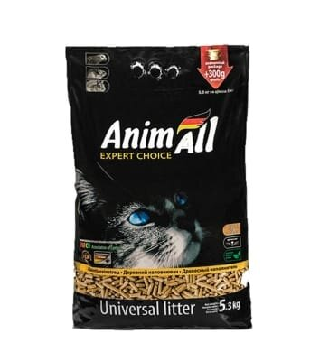 Наповнювач для туалету AnimAll деревний, 5,3 кг