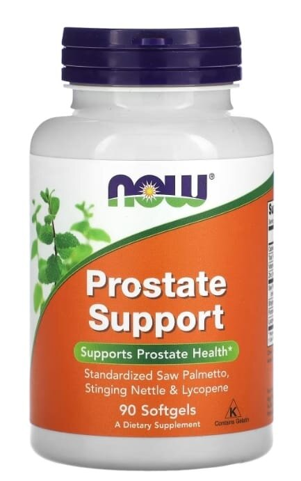 Підтримка простати NOW Prostate Support м'які капсули №90