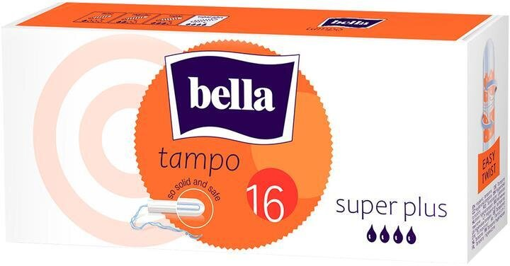 Тампони гігієнічні Bella Tampo Premium Comfort super plus, 16 штук