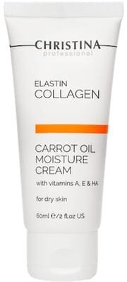Крем для обличчя Christina Elastin Collagen Carrot Oil зволожуючий Еластин, Колаген, Моркв'яне масло, 60 мл