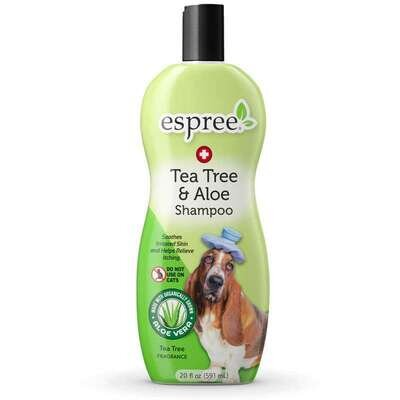 Шампунь Espree Tea Tree&Aloe з маслом чайного дерева і алое вера, при сухості шкіри для собак, 591 мл